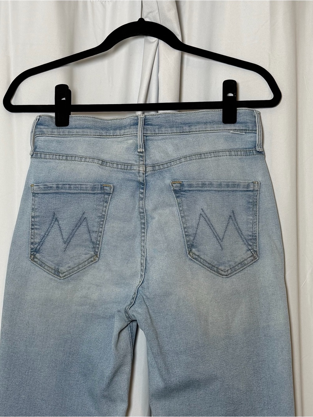 MOTHER The Dazzler Ankle Jeans 28 Light Wash Straight Leg - Picture 7 of 12